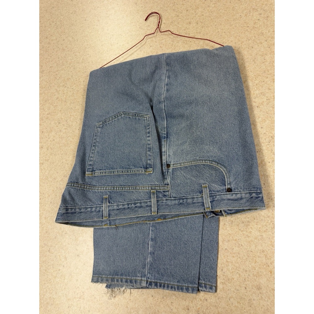 RedHead Bass Pro Jeans Mens 42x30 Loose Fit Light Wash 100% Cotton Denim
